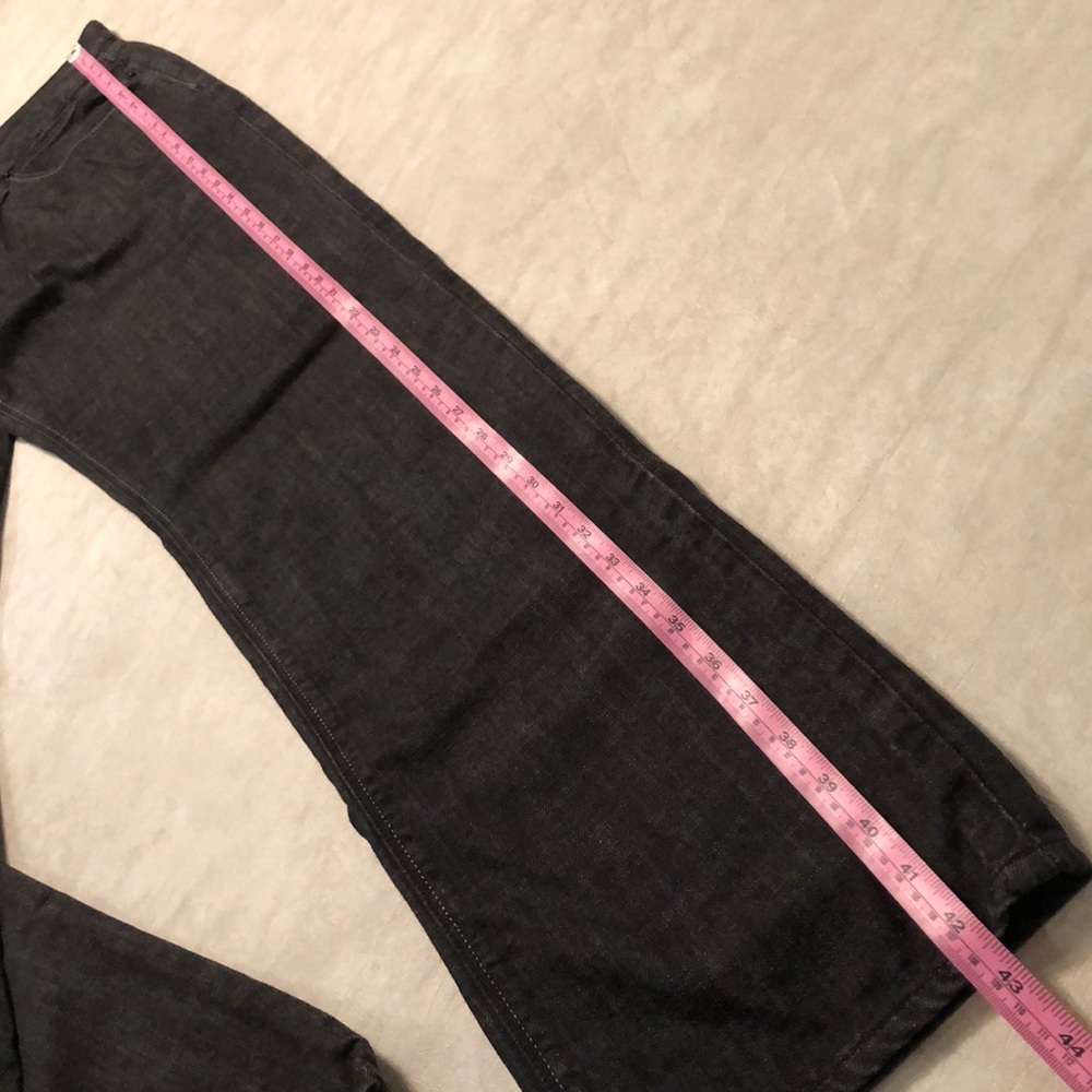 Express Men's Slim Fit Straight Leg 5 Pockets Black Jeans Size 32X34 - Picture 8 of 12